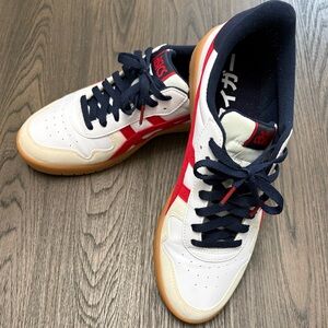 ASICS Skyhand OG Sneakers Men’s Size 10.5 White Red Gum Sole Retro Court Shoes